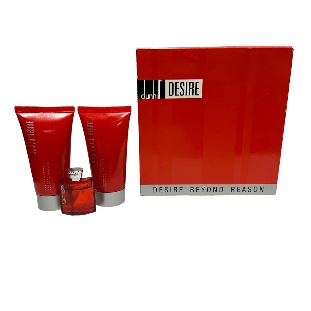 DUNHIL DESIRE 3 PIECE MINI EDT‎ Shower Breeze After Shave Balm New